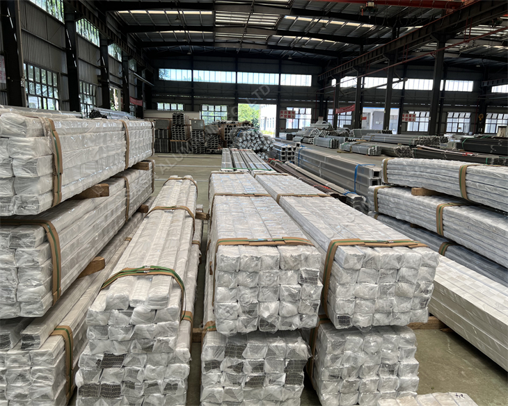 6082-T6 aluminum extrusion profiles for structural applications