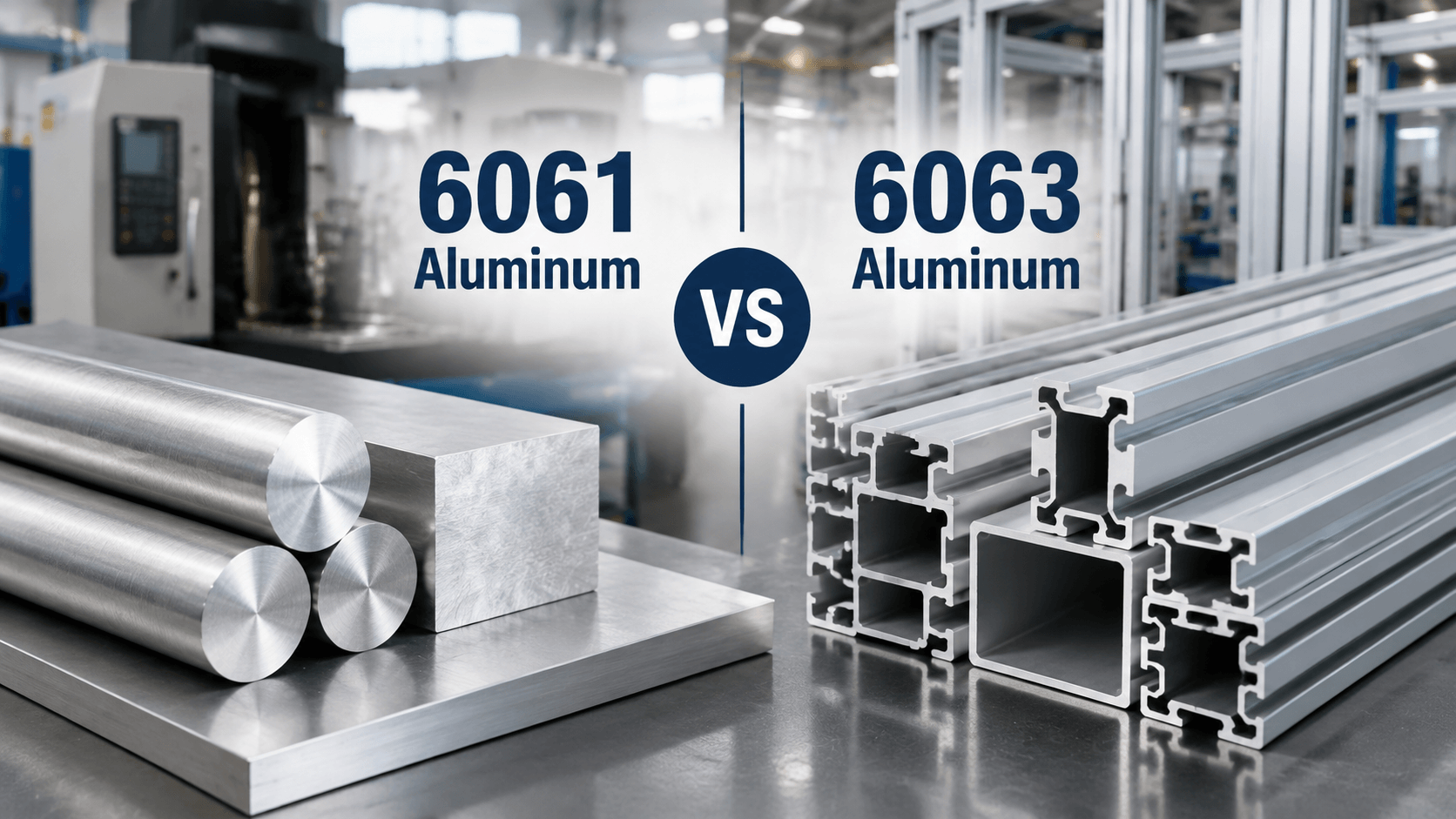 6061 Aluminum vs 6063 Aluminum: Strength, Extrusion and Application Selection Guide