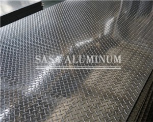 Plaque striée en aluminium 6061