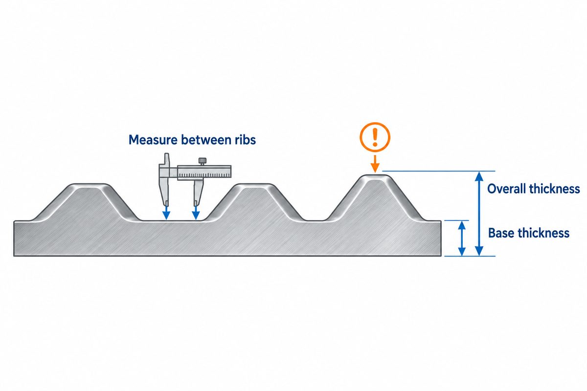 Aluminum Tread Plate Thickness: Base vs Overall Measurement